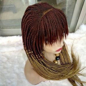 Beautiful bang micro braids